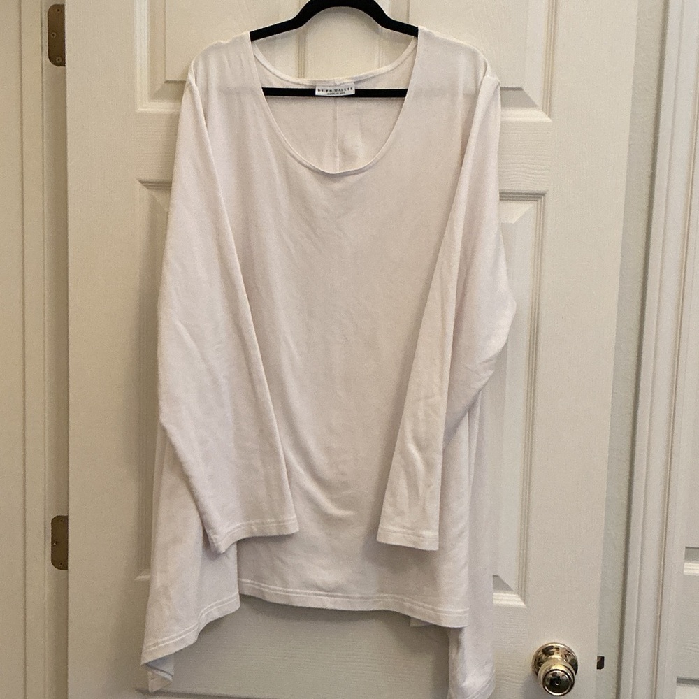 bryn Walker Cream Long Sleeve Top